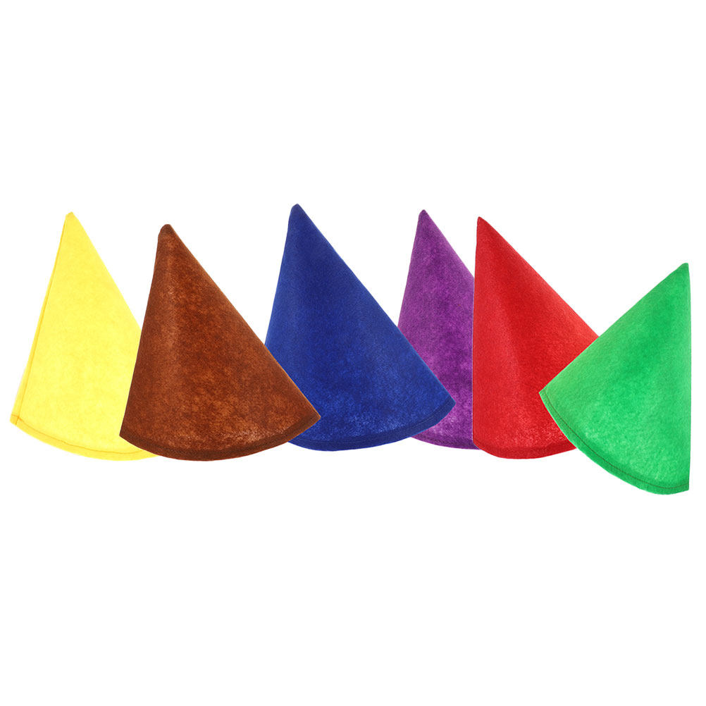Party Hat Cone - 6 chapeaux de gnome en feutre,