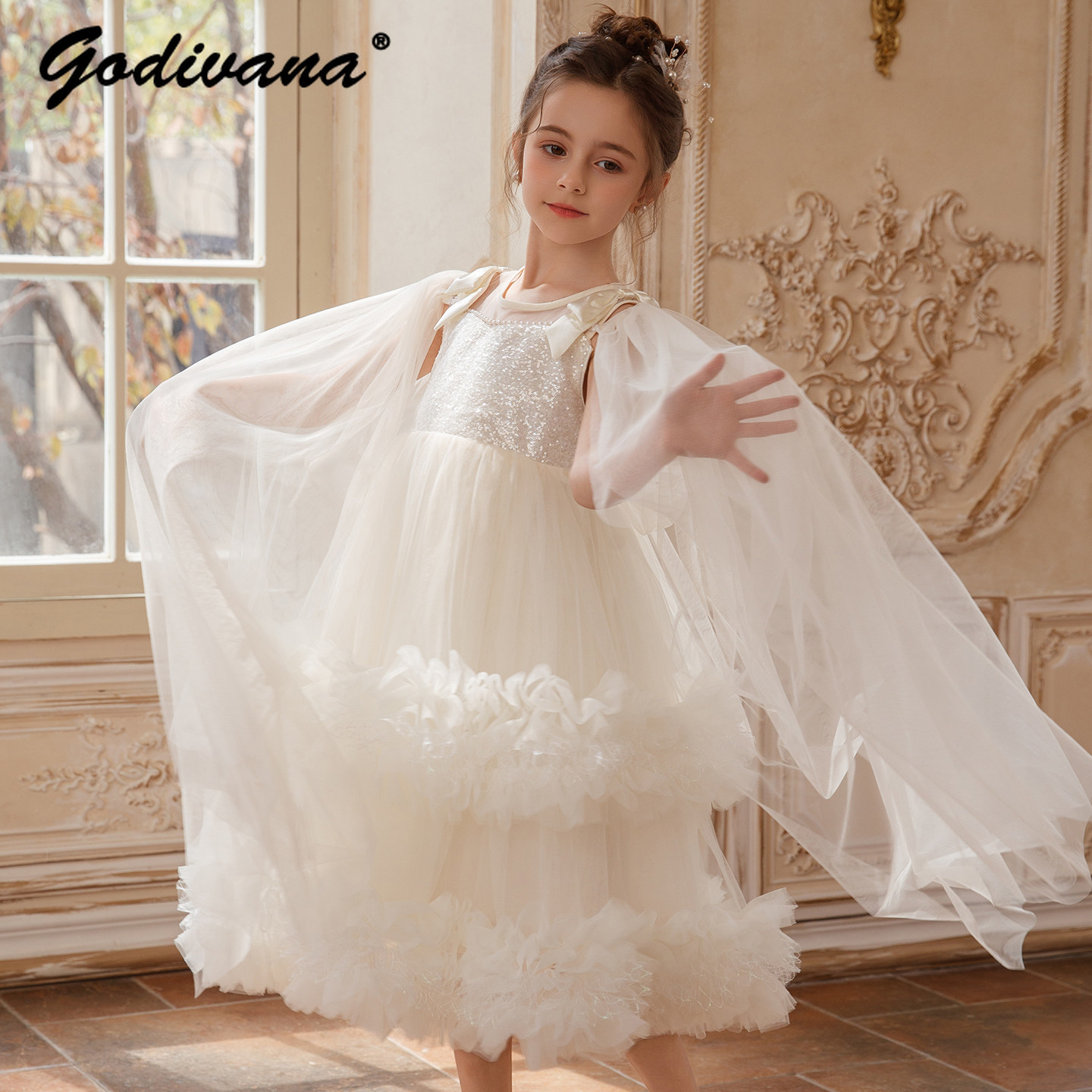 Glitter Tablecloth - Robe de princesse formelle haut de