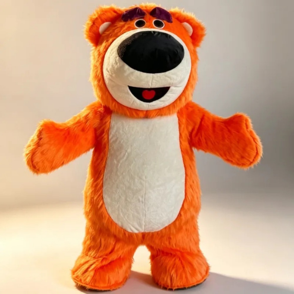 Event & Party Supply Photos - Costume de mascotte d'ours orange gonflable,