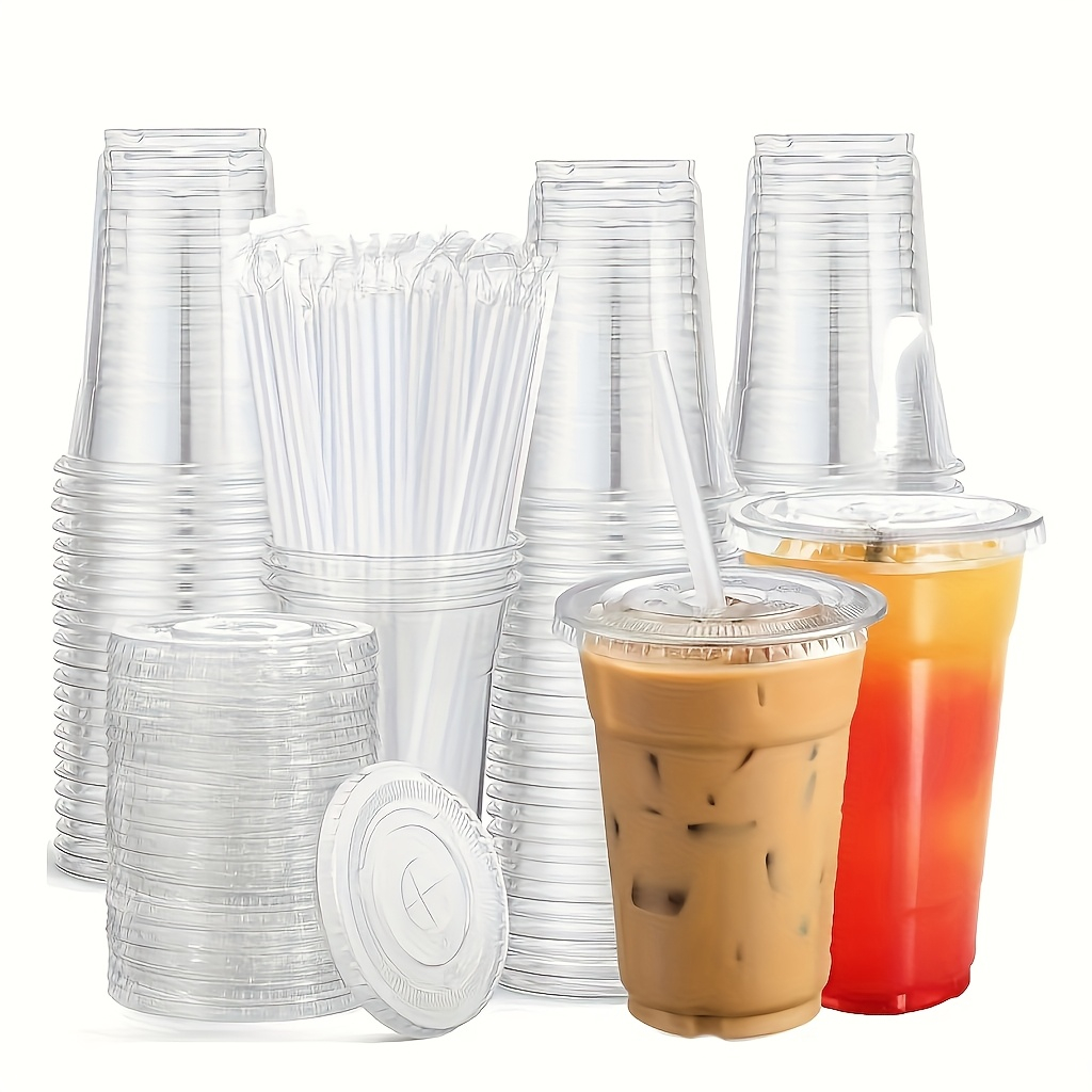 Event & Party Supply Photos - Gobelet en plastique transparent avec couvercle