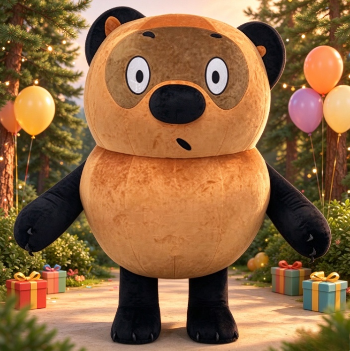 Event & Party Supply Photos - Costume de mascotte gonflable ours brun
