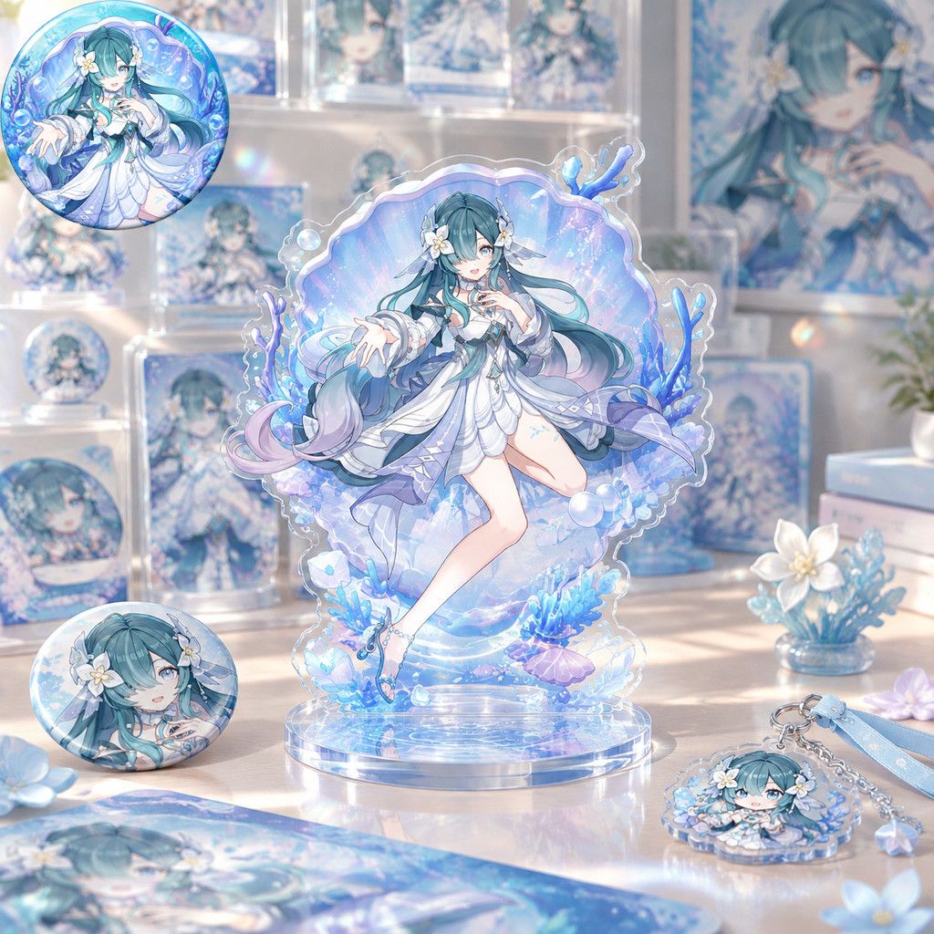 Event Support - Personnage d'anime Genshin Impact, broche Vodyanitsa,