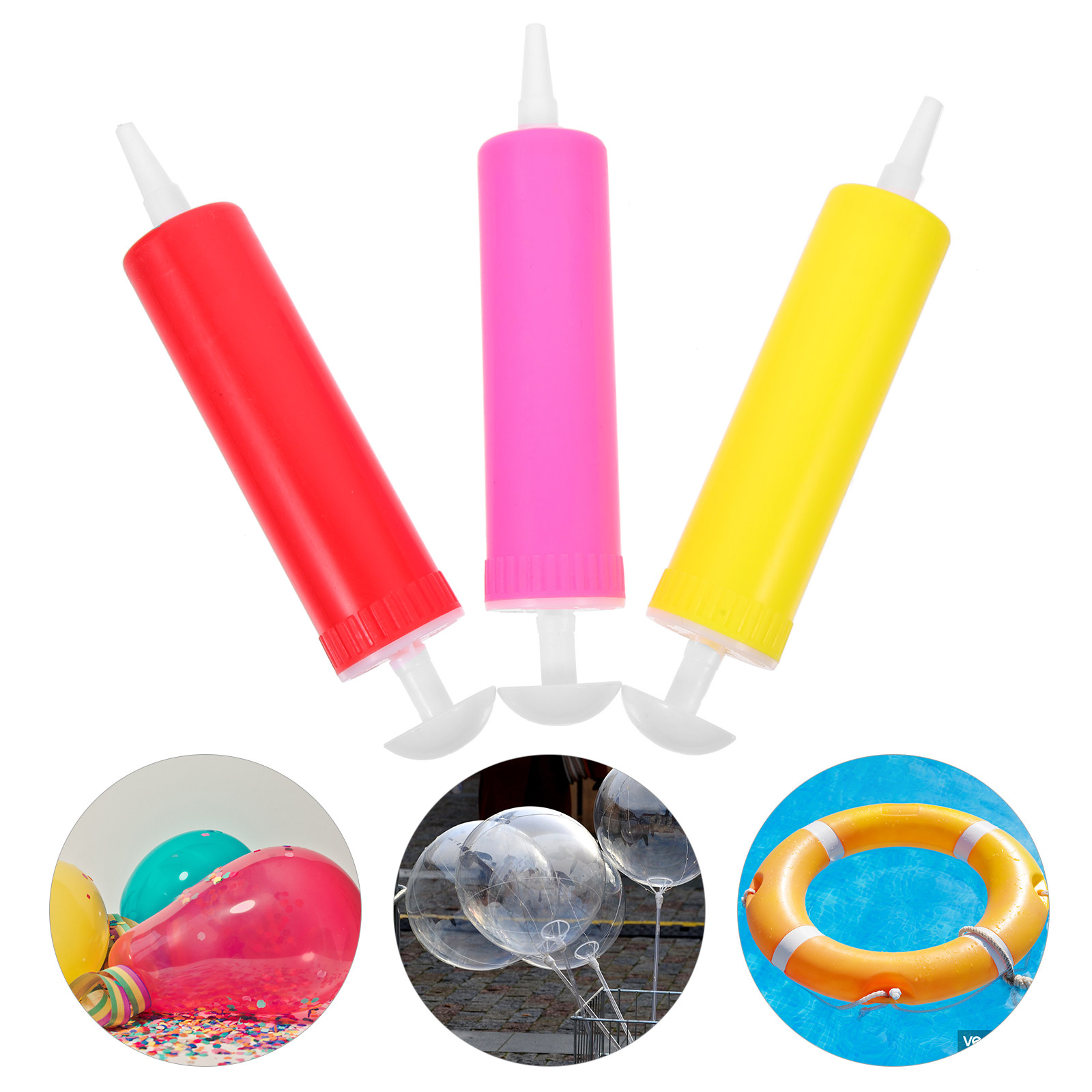 Balloon Pump Hand - 10 pompes à ballons manuelles polyvalentes,
