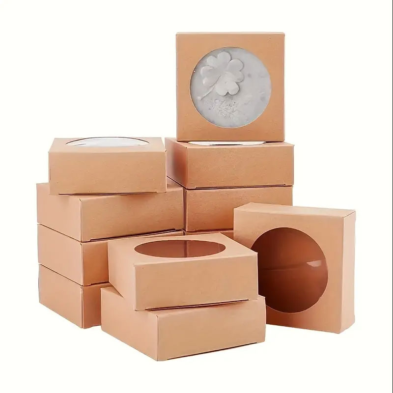 Event Party Box - Boîte en papier kraft avec fenêtre