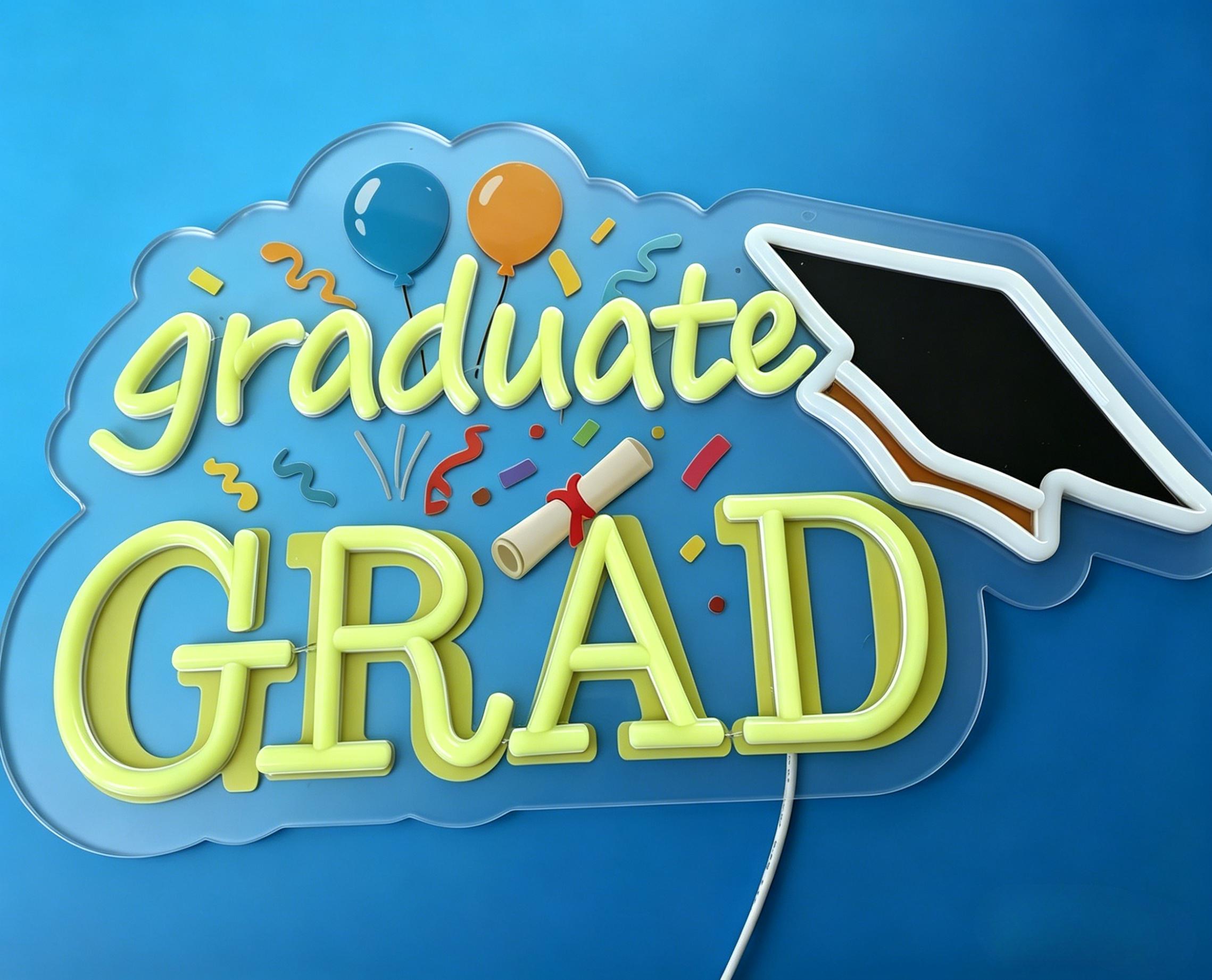 Enseigne néon « Graduate Grad  - Neon Sign Party avis et prix