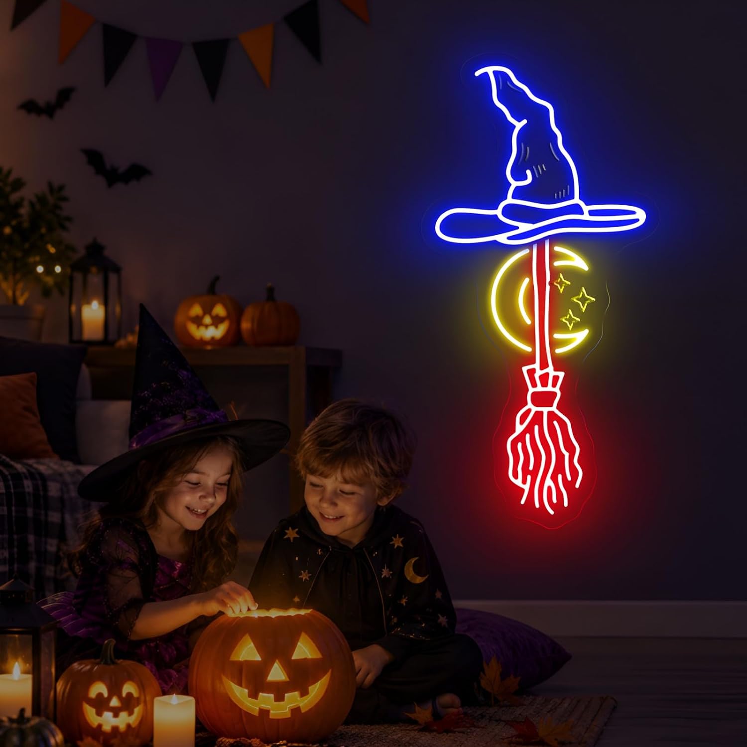 Enseigne néon chapeau de sorci - Neon Sign Party avis et prix