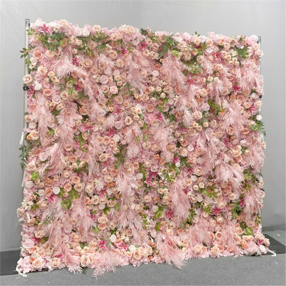 Uflower 5D Rose Rose tissu fle - Flower Wall Panel avis et prix