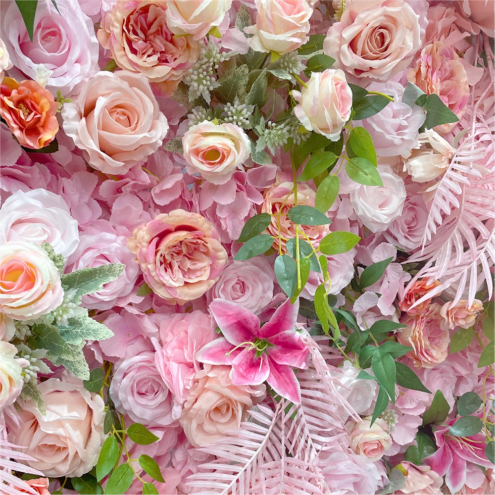 Uflower 5D Rose Rose tissu fle - Flower Wall Panel avis et prix
