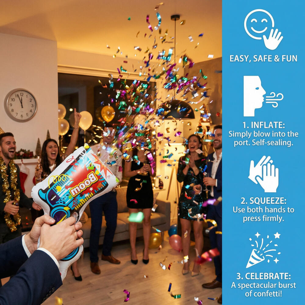 10 pistolets à confettis gonfl - Confetti Cannon Tube avis et prix