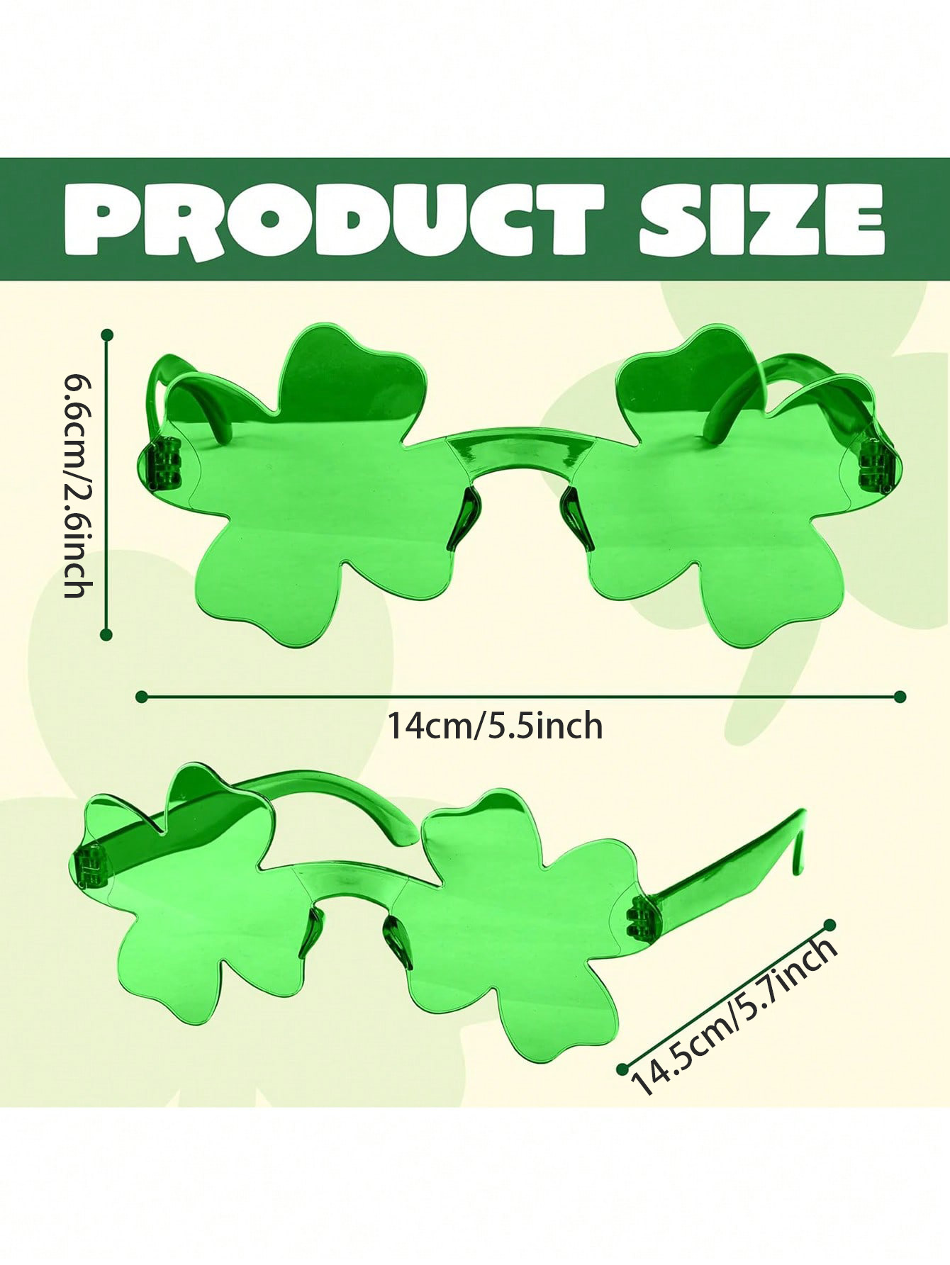 12/6/1 Paire de lunettes trèfl - Event & Party Supply Photos avis et prix
