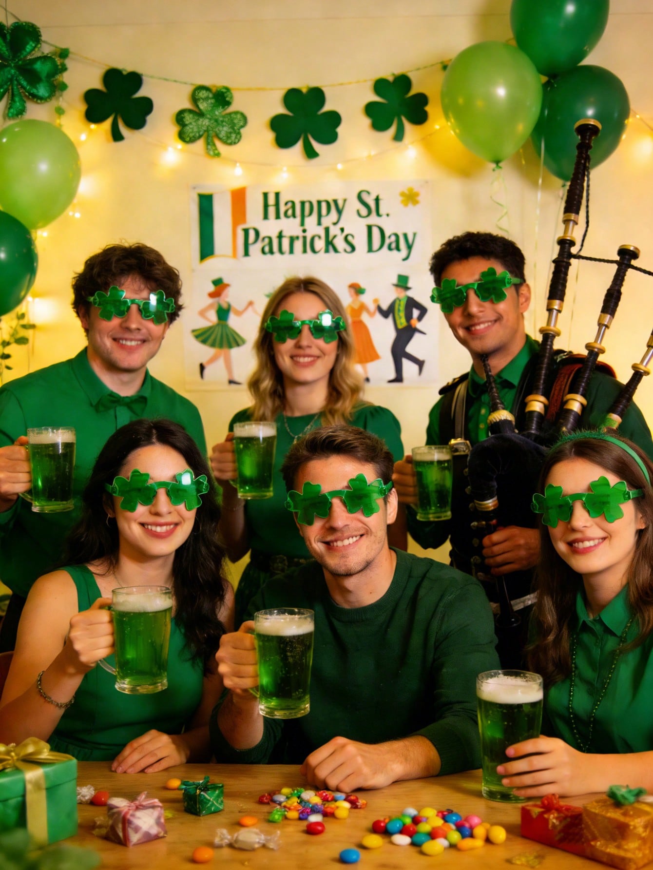 12/6/1 Paire de lunettes trèfl - Event & Party Supply Photos avis et prix